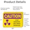 Signmission Radiation & Laser Sign, 7 in H x 10 in W, Vinyl Decal, Rectangle OS-2PACK-CR-D-710-L-10218 - alternate 4